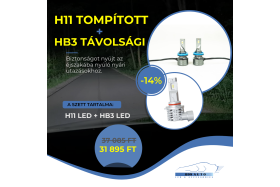 H11+HB3 Tompított + Távolsági csomagajánlat